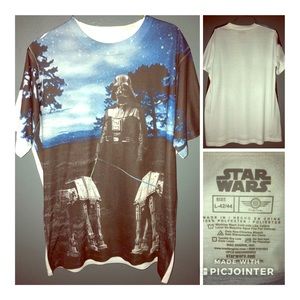 Star Wars Darth Vader - Dog Walking T Shirt Large